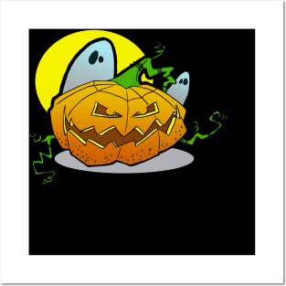 Haunted Pumpkin Posters and Art